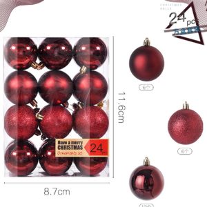 Họp Bóng trang trí cây thông Noel